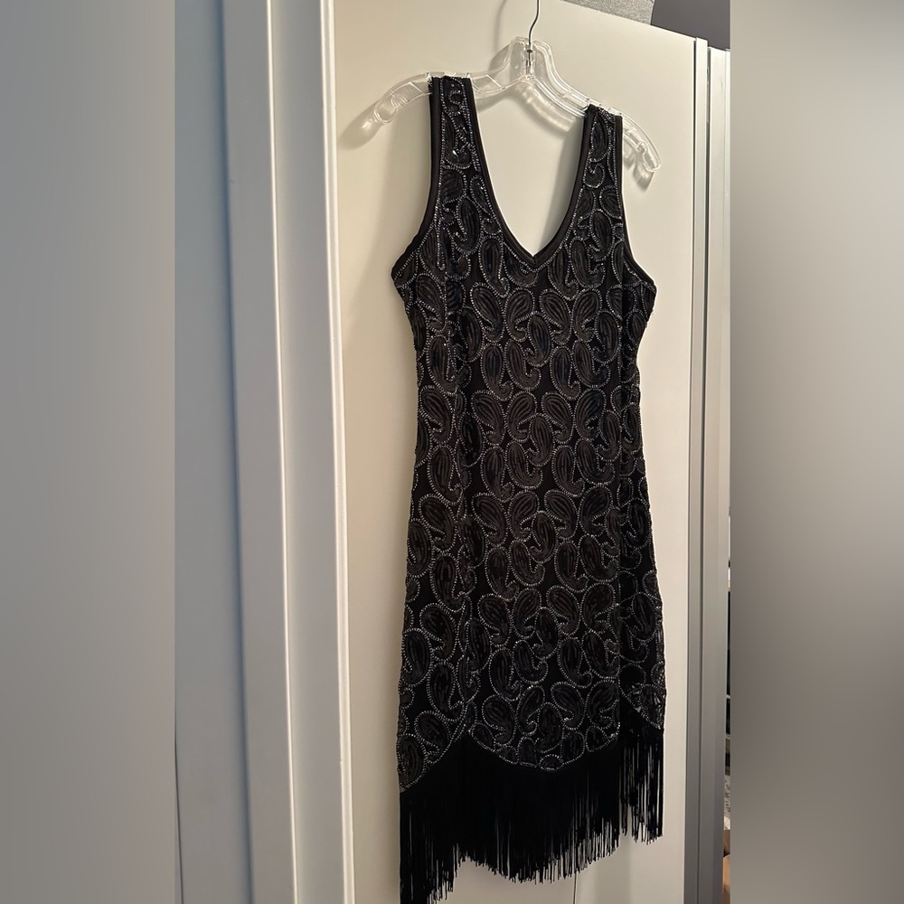 1920s fringe flapper dress (large)